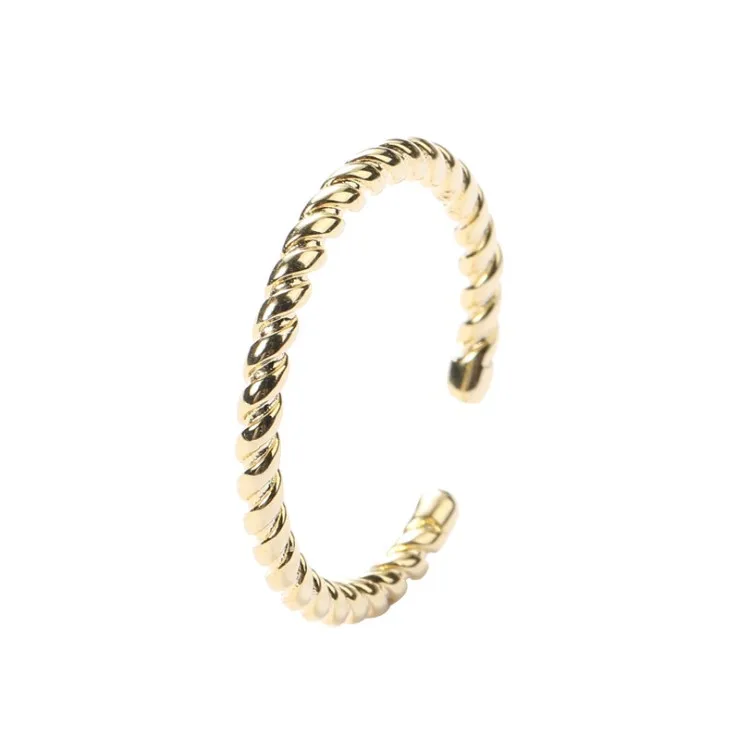 instagram fashion jewelry simple design twist ring gold plated 925 sterling silver resizable ring open ring
instagram fashion jewelry simple design twist ring gold plated 925 sterling silver resizable ring open ring