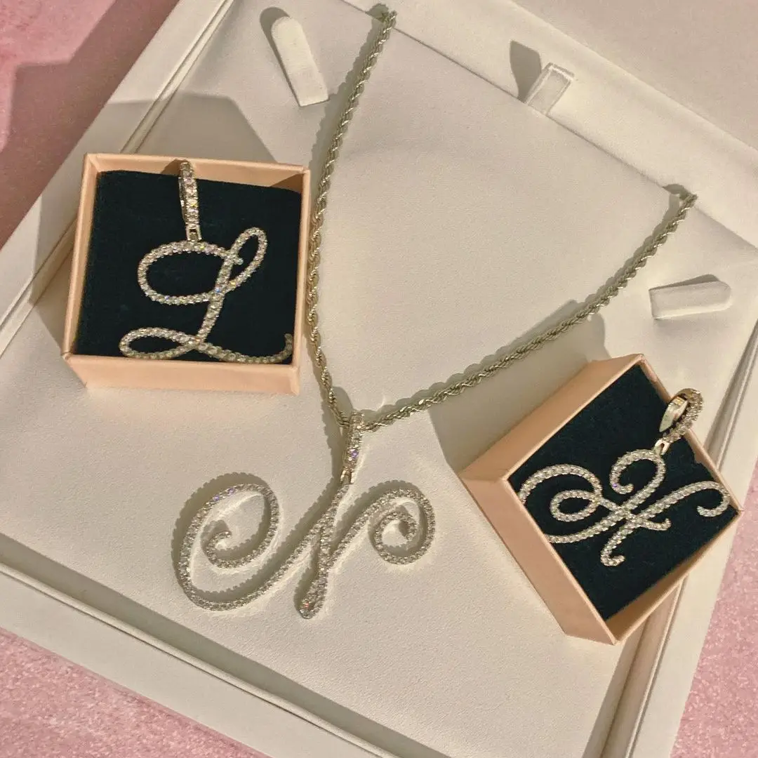 IN STOCK hip hop bling women men jewelry micro pave cz 26 letter initial pendant necklace
IN STOCK hip hop bling women men jewelry micro pave cz 26 letter initial pendant necklace