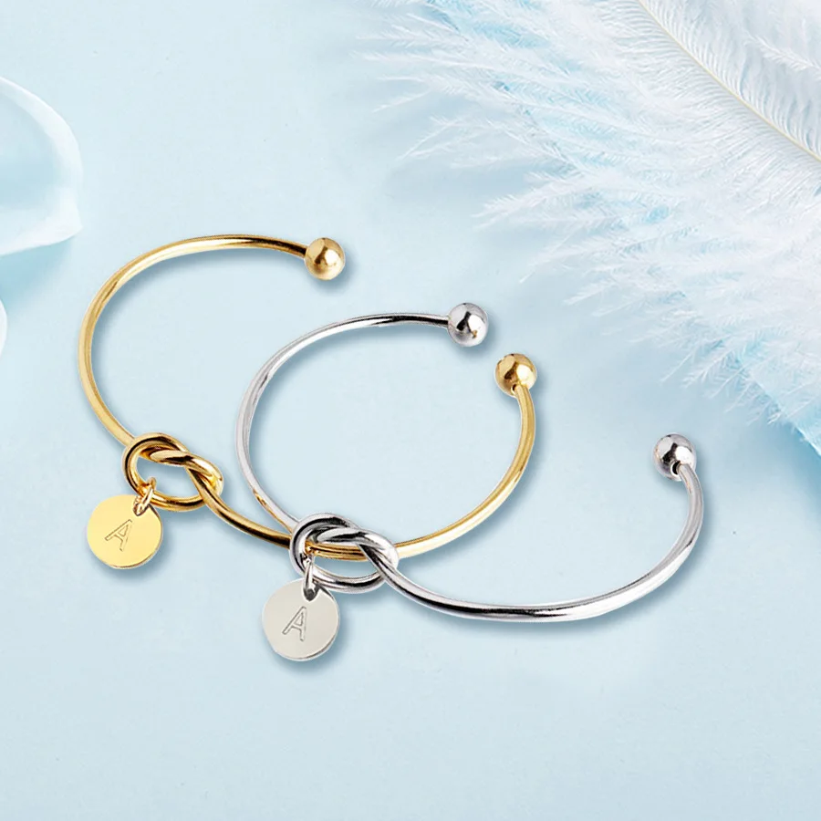 Hot Selling New Fashion Couple Open Knotted Heart English Letters stainless steel bracelet Bangle for men
Hot Selling New Fashion Couple Open Knotted Heart English Letters stainless steel bracelet Bangle for men