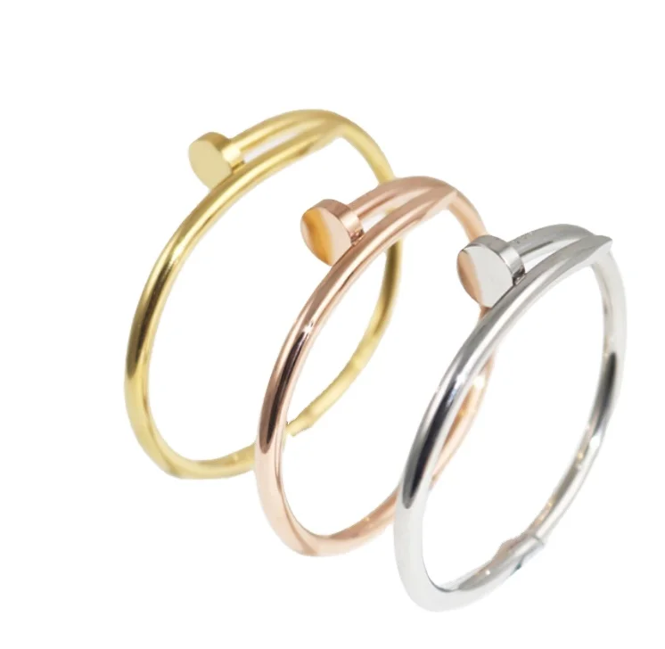 Luxury Designer Nail Jewelry Stainless Steel 18K Gold Plated Brand Bangle Nail Bracelet for women
Luxury Designer Nail Jewelry Stainless Steel 18K Gold Plated Brand Bangle Nail Bracelet for women