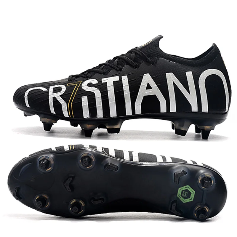 Drop shipping hot sale football boots mens sport shoes outdoor training shoes low ankle SG soccer shoes, Black
Drop shipping hot sale football boots mens sport shoes outdoor training shoes low ankle SG soccer shoes, Black
