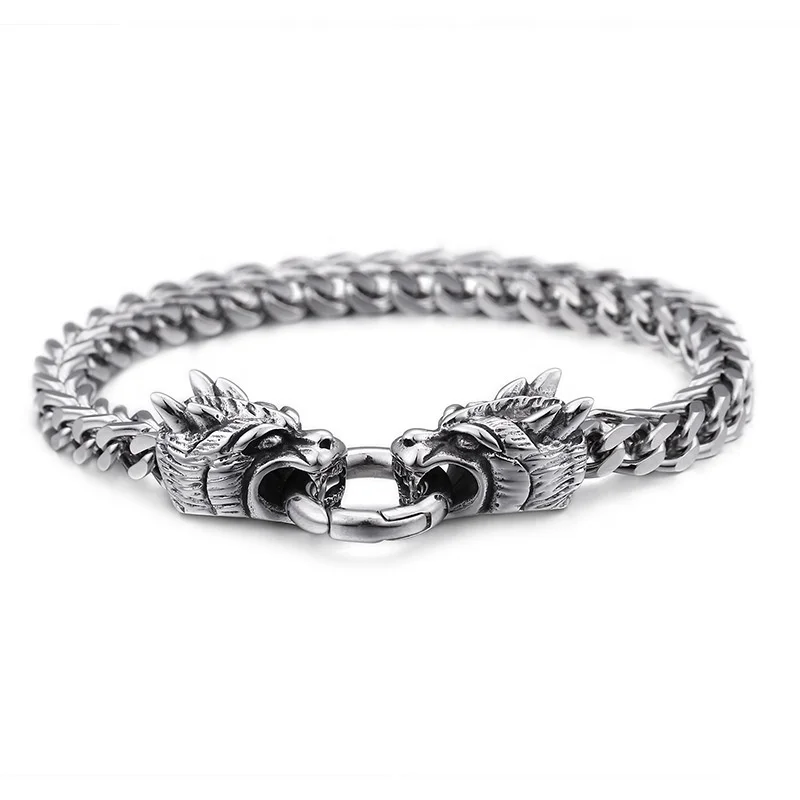 Dragon Shape Bracelet Excellent Quality Stainless Steel Punk Design Bracelet Charms For Men Fashion Gift Party, Picture shows
Dragon Shape Bracelet Excellent Quality Stainless Steel Punk Design Bracelet Charms For Men Fashion Gift Party, Picture shows