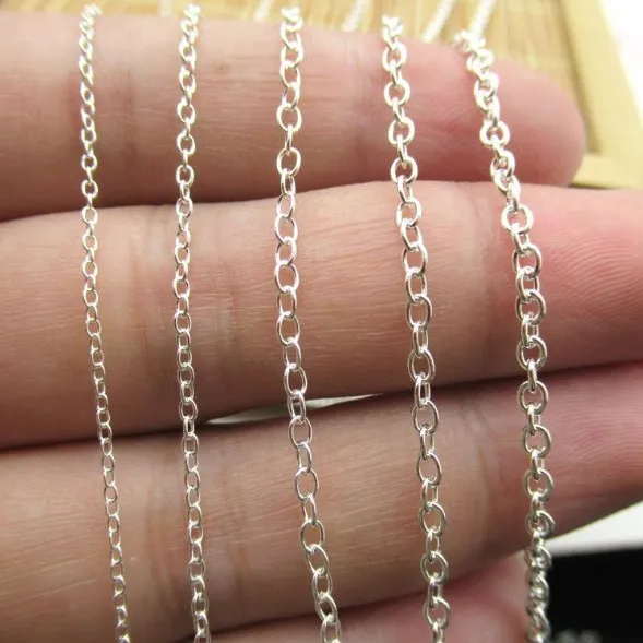 Wholesale 925 sterling silver oval O shape silver chain for jewelry making, Natural silver
Wholesale 925 sterling silver oval O shape silver chain for jewelry making, Natural silver