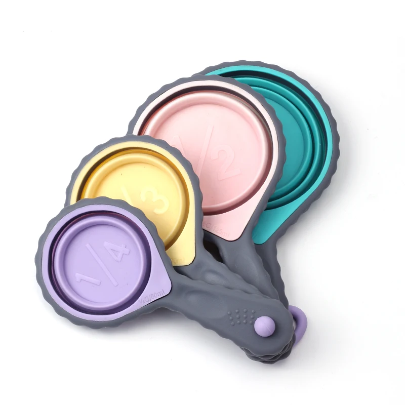 Amazon Hot Selling Cocina Silicone Measuring Cups and Spoons Set Foldable Measuring Tools for Kitchen Baking, Colorful/custom
Amazon Hot Selling Cocina Silicone Measuring Cups and Spoons Set Foldable Measuring Tools for Kitchen Baking, Colorful/custom