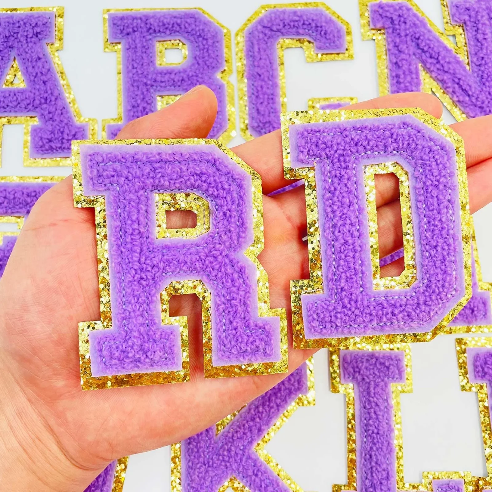 5.1/7cm Purple Chenille Glitter Letter Iron On Designer Chenille Glitter Letter Patch For Bag
5.1/7cm Purple Chenille Glitter Letter Iron On Designer Chenille Glitter Letter Patch For Bag