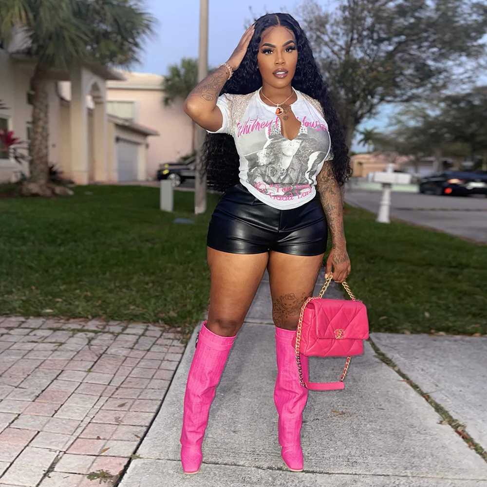 Brand New Street Wear Summer Woman T Shirts Deep V Neck Short Sleeves Printed Tassel Tops Ladies T Shirt, 9 colors
Brand New Street Wear Summer Woman T Shirts Deep V Neck Short Sleeves Printed Tassel Tops Ladies T Shirt, 9 colors