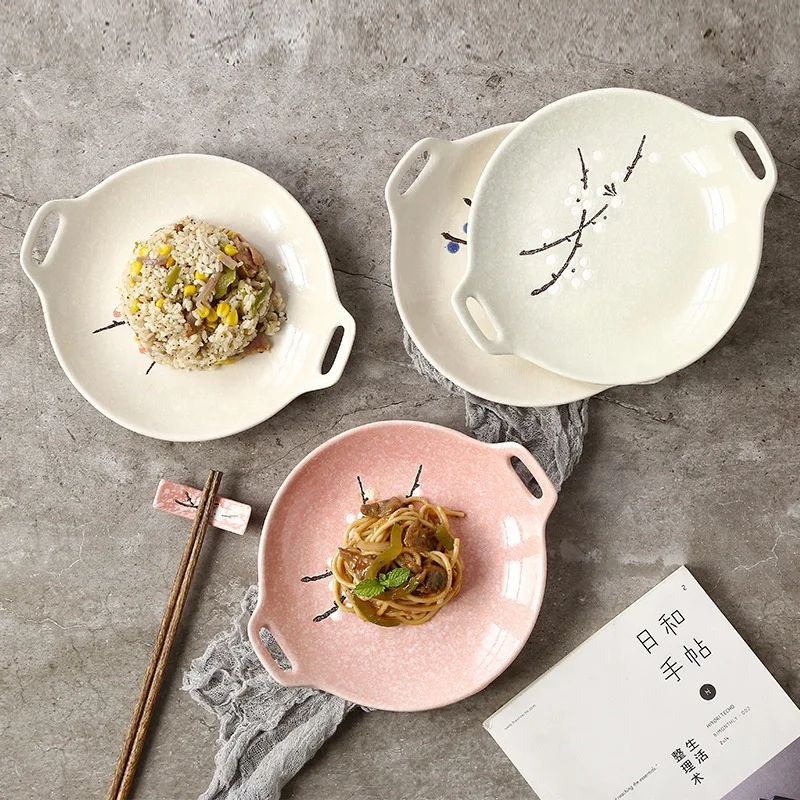Japanese hand-painted under glaze household ceramic tableware binaural plate barbecue plate dish plate, Mix
Japanese hand-painted under glaze household ceramic tableware binaural plate barbecue plate dish plate, Mix