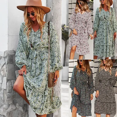 2021 New Design Boho Print Women Midi Dress Fashion Autumn Clothes Sexy V-Neck Long Sleeve High Waist A-Line Sexy Maxi Vestidos
2021 New Design Boho Print Women Midi Dress Fashion Autumn Clothes Sexy V-Neck Long Sleeve High Waist A-Line Sexy Maxi Vestidos