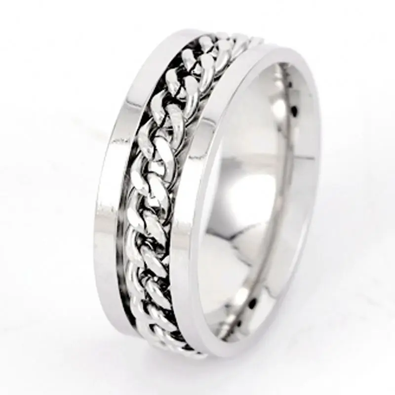 Factory Direct Sale Wholesale Open A Bottle Men's Ring Rotating Chain Titanium Steel Ring, Picture
Factory Direct Sale Wholesale Open A Bottle Men's Ring Rotating Chain Titanium Steel Ring, Picture