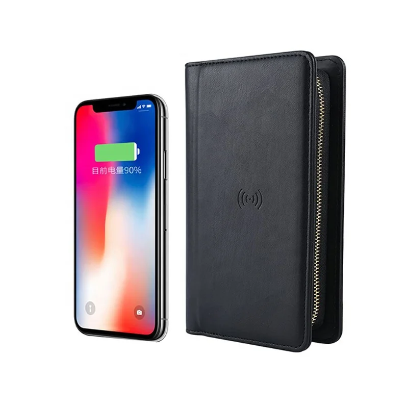 Custom Factory Zipper close Wireless Charger Power Bank PU Leather Wallet with USB, Black or customized
Custom Factory Zipper close Wireless Charger Power Bank PU Leather Wallet with USB, Black or customized