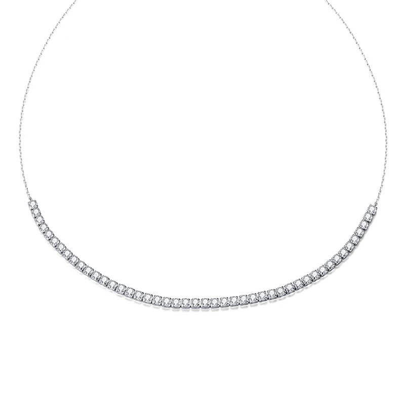 2022 Top selling silver jewelry CZ 925 sterling silver tennis link simple chain chocker silver zirconia necklace for mon SCN437
2022 Top selling silver jewelry CZ 925 sterling silver tennis link simple chain chocker silver zirconia necklace for mon SCN437