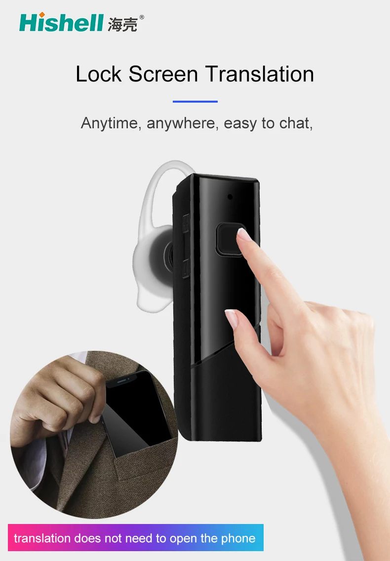 Intelligent 33 Instant Language Translator Voice Bluetooth Wireless Earphone Translator - ANKUX.COM