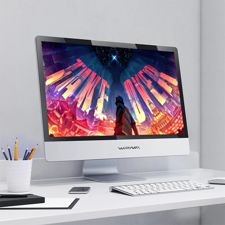 Hot sale 24 inch all in one pc windows 10 core i9 i7 i5 i3 8gb 256gb all-in-one-pc