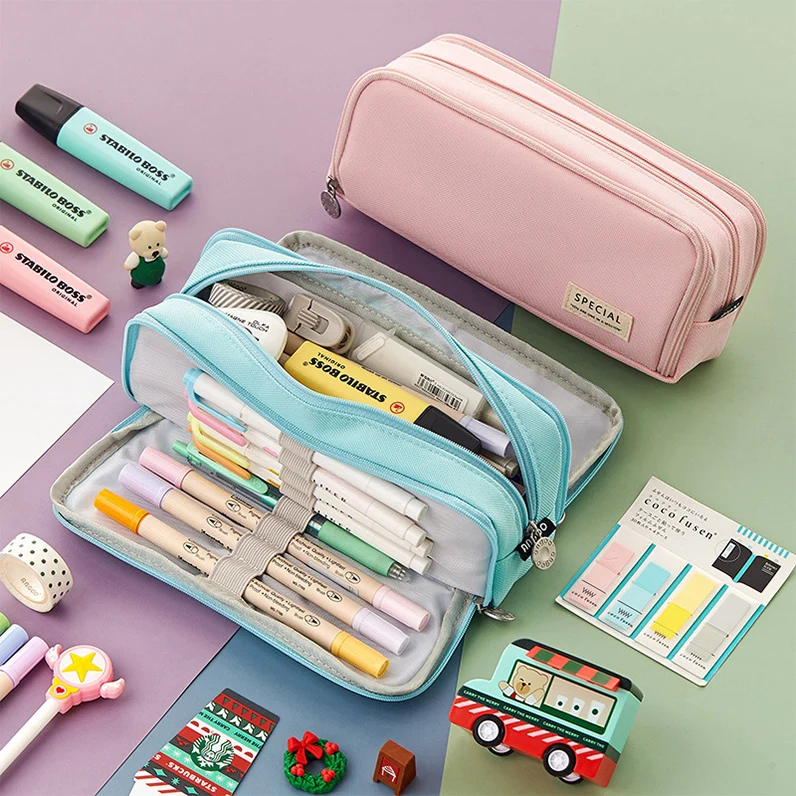 Classic Fashion Pencil Bag Canvas Contrast Color Large Capacity Pencil Case Stationery Storage Bag Organizer for Student Gift
Classic Fashion Pencil Bag Canvas Contrast Color Large Capacity Pencil Case Stationery Storage Bag Organizer for Student Gift