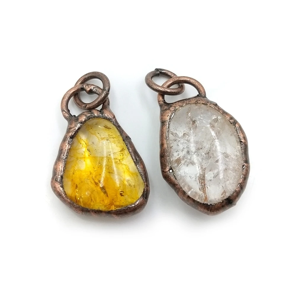 Hot selling Natural crystal Large polish white Quartz citrine Raw handmade Crystal Pendant With bronze Plated jewelry, Multi natural pendant
Hot selling Natural crystal Large polish white Quartz citrine Raw handmade Crystal Pendant With bronze Plated jewelry, Multi natural pendant