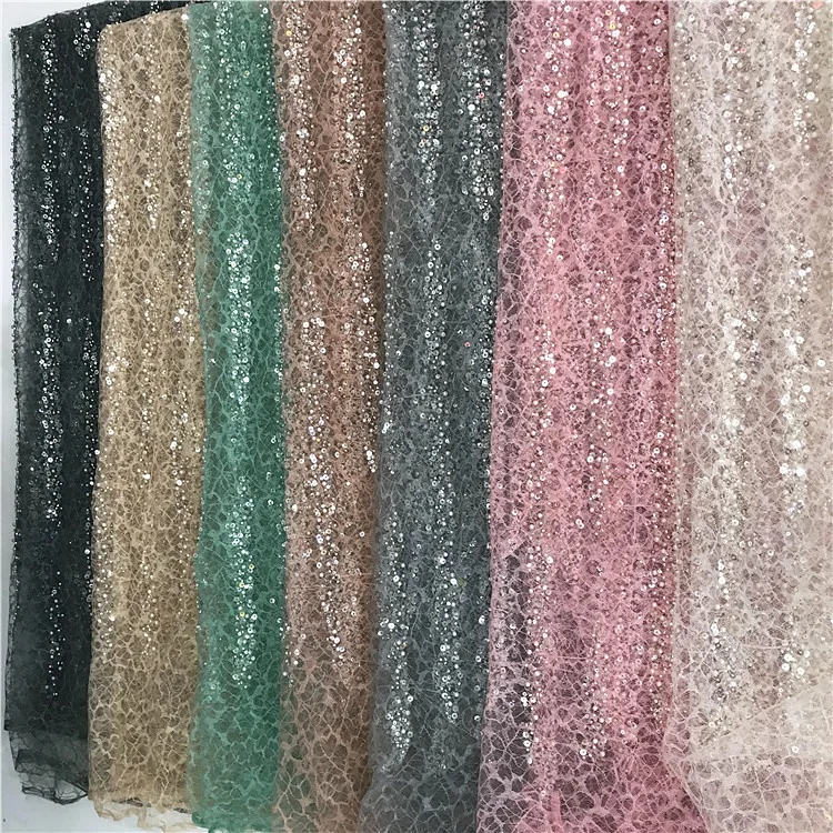 2020 wholesale lace dress fabric luxury cheap elegant multicolor sequine beaded latest lace fabric 2020 stock a lot online, Customized
2020 wholesale lace dress fabric luxury cheap elegant multicolor sequine beaded latest lace fabric 2020 stock a lot online, Customized