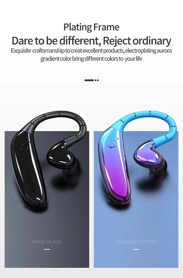 Tinderala Fashion Ear Hook TWS 5.0 Stereo IPX9 Waterproof Sport Music Hifi Deep Bass Earbud Wireless Headset Bluetooth Headphone - ANKUX.COM