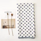 2019 new style Korea vision wave point Simple fashion lace scarf shawl custom print silk chiffon women scarf