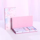 2020 wholesale korean school stationery supplies post sticky notes custom colorful boxed sticky notes memo pads