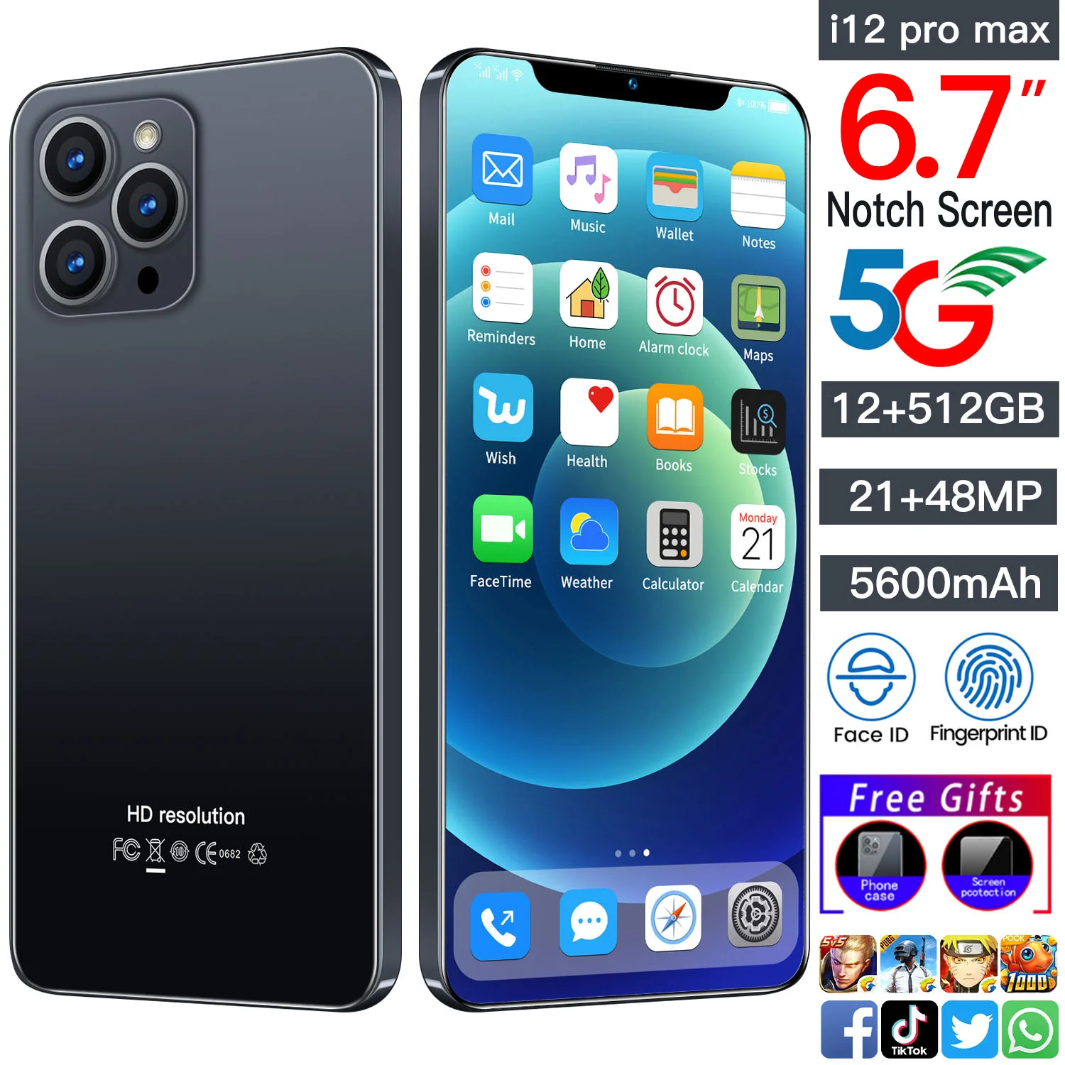 original Price Phone12 Pro max smart Android telefon with 6.7 inch big screen mobil e phones HD 1440x3040 Dual cards cellphone
original Price Phone12 Pro max smart Android telefon with 6.7 inch big screen mobil e phones HD 1440x3040 Dual cards cellphone