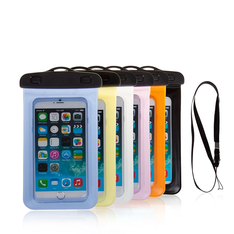 OEM Wholesale PVC Waterproof Cell Mobile Phone Bag Outdoor Clear Pouch Phone Bag For iPhone and Samsung, 7 colors
OEM Wholesale PVC Waterproof Cell Mobile Phone Bag Outdoor Clear Pouch Phone Bag For iPhone and Samsung, 7 colors