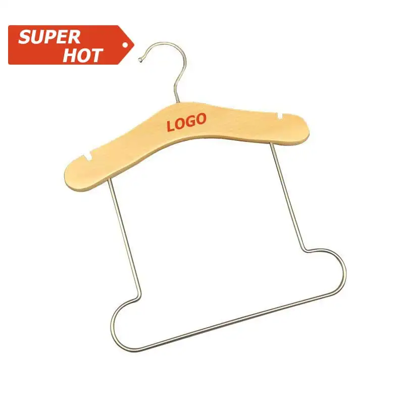 Wholesale custom printed logo new style anti slip kids children suit wood hangers, Natural / retro
Wholesale custom printed logo new style anti slip kids children suit wood hangers, Natural / retro