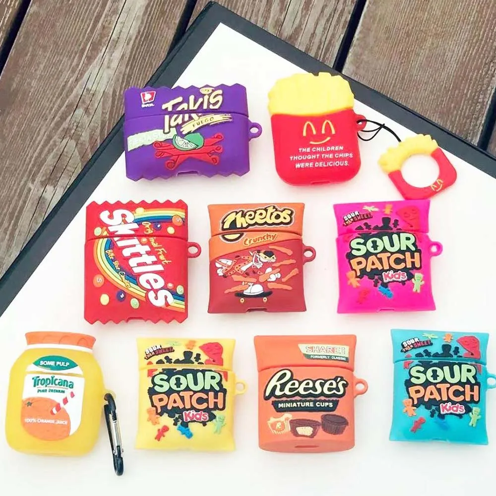 3D Dragon Chocolate Earphone Case for AirPods Pro Cute Chip Snack Bag Soft Silicone for Airpods Case Protective Charging Box, Black silver pink
3D Dragon Chocolate Earphone Case for AirPods Pro Cute Chip Snack Bag Soft Silicone for Airpods Case Protective Charging Box, Black silver pink