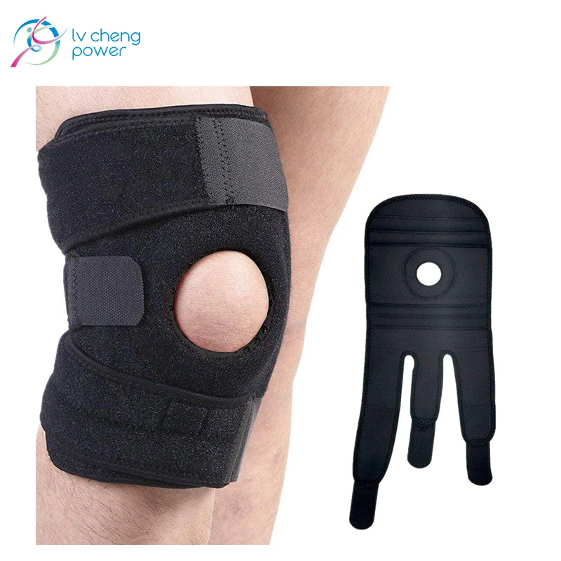 Adult Sports Safety Protective Gear Adjustable Silicone Race Knee Support with Elastic compression straps, Black
Adult Sports Safety Protective Gear Adjustable Silicone Race Knee Support with Elastic compression straps, Black