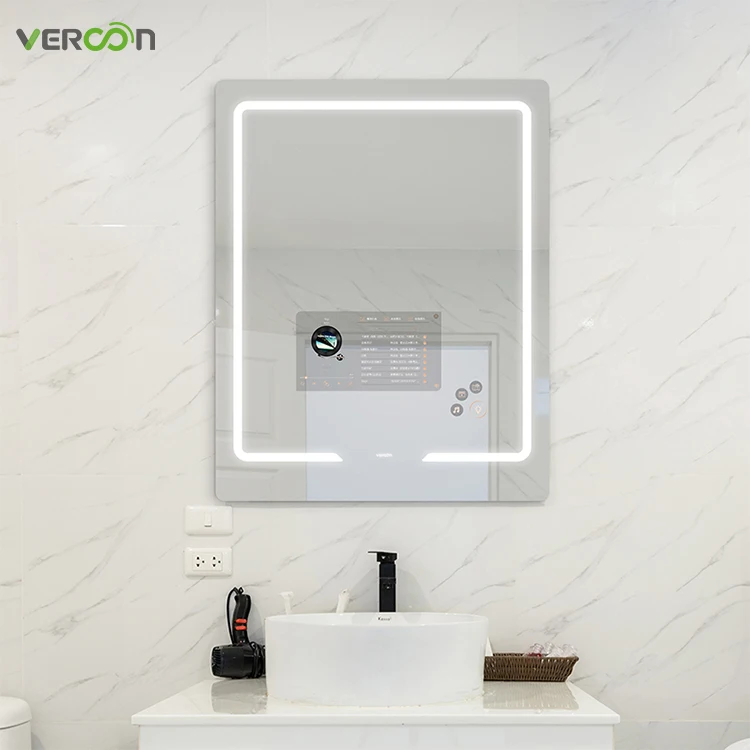 Vercon high quality new arrival waterproof defogger &LED lights smart bathroom mirror for home or hotel with CE
Vercon high quality new arrival waterproof defogger &LED lights smart bathroom mirror for home or hotel with CE