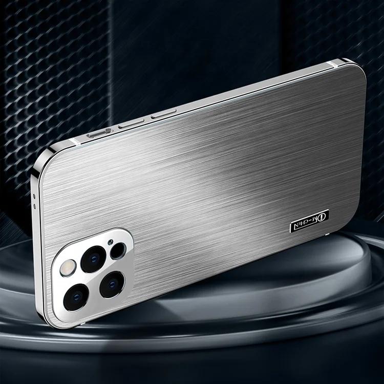 "Xiaogangke" brushed metal back cover ultra-thin shockproof does not affect the signal for iPhone 13 mobile phone case
"Xiaogangke" brushed metal back cover ultra-thin shockproof does not affect the signal for iPhone 13 mobile phone case