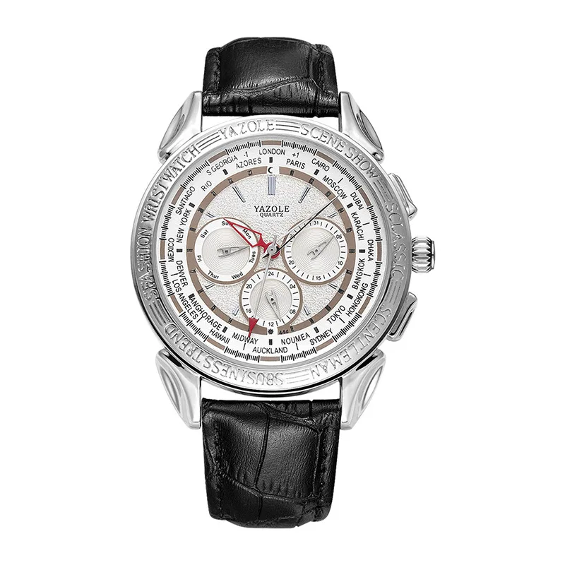 High Quality Stainless Steel Watch Stocks Sell 2021 New Men's Business Watch With Genuine Leather Band Fashionable Quartz Watch
High Quality Stainless Steel Watch Stocks Sell 2021 New Men's Business Watch With Genuine Leather Band Fashionable Quartz Watch