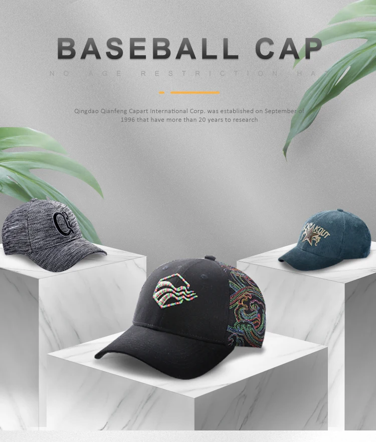 Wholesale Untructured Cotton Twill Custom Embroidery Logo Baseball Cap High Quality Distressed Dad  Hats