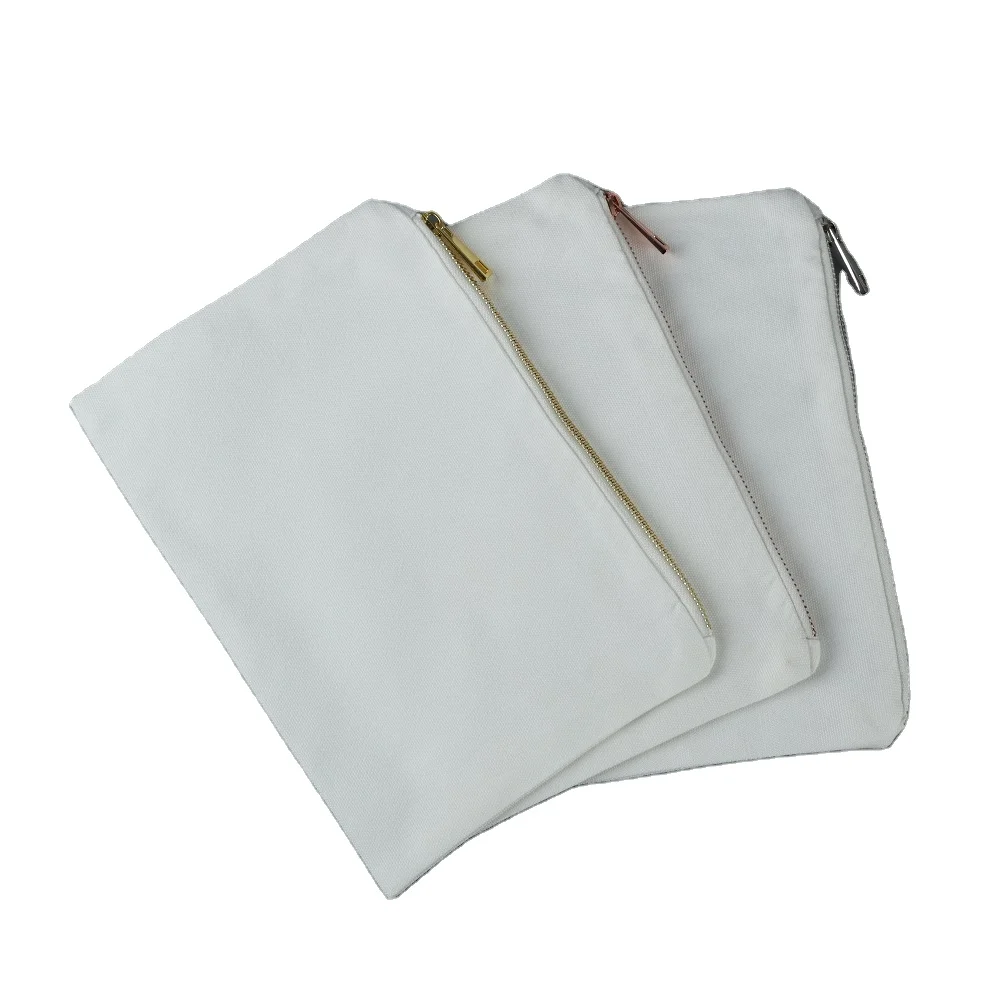 27x40 CM Blank Polyester Canvas Cosmetic Bag for Sublimation Plain White Large Travel Makeup Bag
27x40 CM Blank Polyester Canvas Cosmetic Bag for Sublimation Plain White Large Travel Makeup Bag
