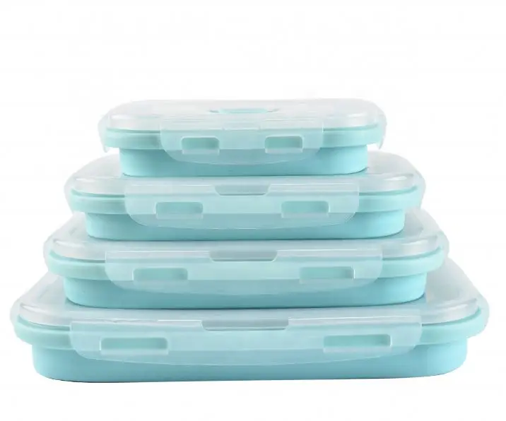 wholesale Food Grade Oven Safe Silicone Folding Lunch Box Collapsible Foldable Silicone Food Storage Container with Lid, Green, pink, blue and customized
wholesale Food Grade Oven Safe Silicone Folding Lunch Box Collapsible Foldable Silicone Food Storage Container with Lid, Green, pink, blue and customized