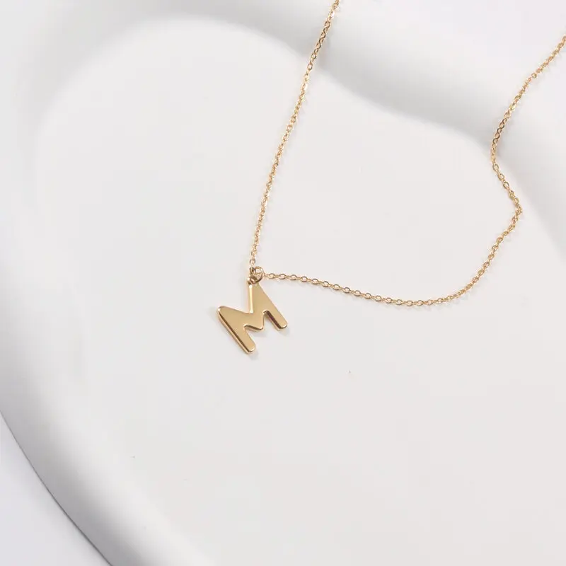 Joolim Jewelry 18K Gold Plated Shiny Letter M Pendant Necklace Stainless Steel Jewelry Wholesale
Joolim Jewelry 18K Gold Plated Shiny Letter M Pendant Necklace Stainless Steel Jewelry Wholesale