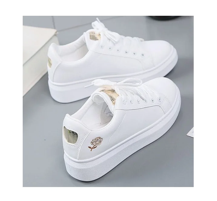 New women's shoes PU leather breathable sports style casual board shoes student small white shoes low cut
New women's shoes PU leather breathable sports style casual board shoes student small white shoes low cut