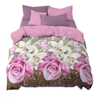 New Style Polyester Bedding Set Chinese Style Bed clothes Pillow Case Quilt Cover Bed Sheet