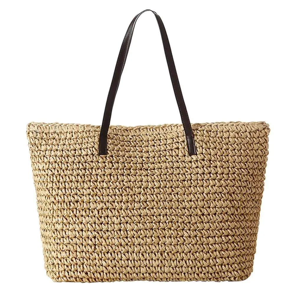 Women's Straw Tote Bag Beach Bag Summer Beach Crochet Shoulder Bags Handbag, 4 colors
Women's Straw Tote Bag Beach Bag Summer Beach Crochet Shoulder Bags Handbag, 4 colors