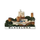 Barcelona architecture city style resin 3d fridge magnets custom souvenir polyresin magnets