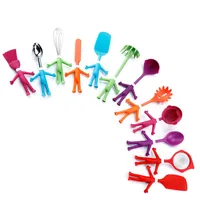 High quality human shape cartoon kitchen utensils set Bakery set silicone cooking utensils tools
High quality human shape cartoon kitchen utensils set Bakery set silicone cooking utensils tools