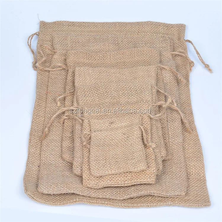 hemp drawstring bags wholesale burlap gift drawstring pouch jute