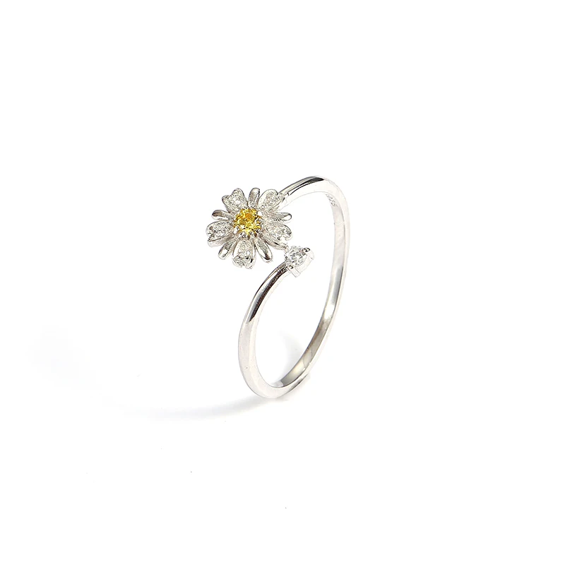 2023 Trendy Flower Jewelry Rings 925 Sterling Silver Zircon Daisy Flower Ring Open for Women
2023 Trendy Flower Jewelry Rings 925 Sterling Silver Zircon Daisy Flower Ring Open for Women
