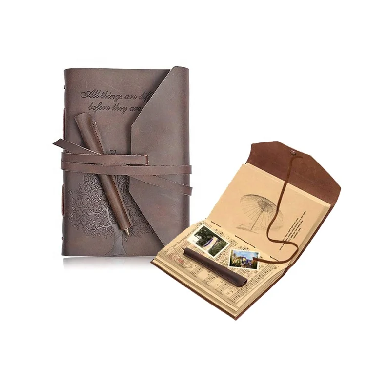 Vintage Refillable Genuine Leather Journal A5 Handmade Leather Journal with Pen, Customised
Vintage Refillable Genuine Leather Journal A5 Handmade Leather Journal with Pen, Customised