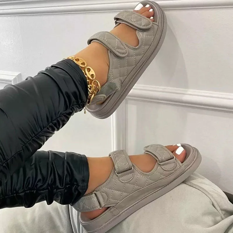 2022 Dropshipping New Arrival Women Double Straps Slip-On Open Toe Ankle Strap Flat Sandals Soft Sole Beach Women's Sandals
2022 Dropshipping New Arrival Women Double Straps Slip-On Open Toe Ankle Strap Flat Sandals Soft Sole Beach Women's Sandals