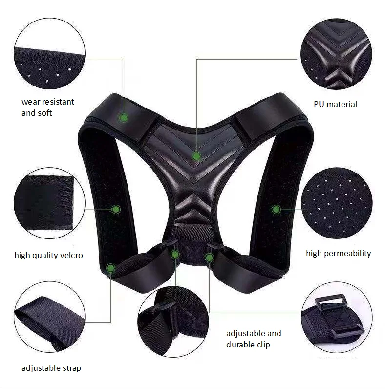 Amazon Hot Selling Adjustable Back Posture Corrector for Men and Women Upper Back, Black
Amazon Hot Selling Adjustable Back Posture Corrector for Men and Women Upper Back, Black