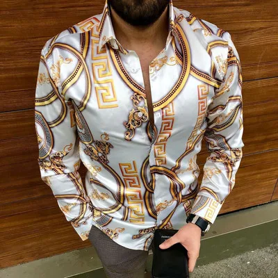 European And American Men's Long-Sleeved Shirts Fashion Trend Casual Printed Tops
European And American Men's Long-Sleeved Shirts Fashion Trend Casual Printed Tops