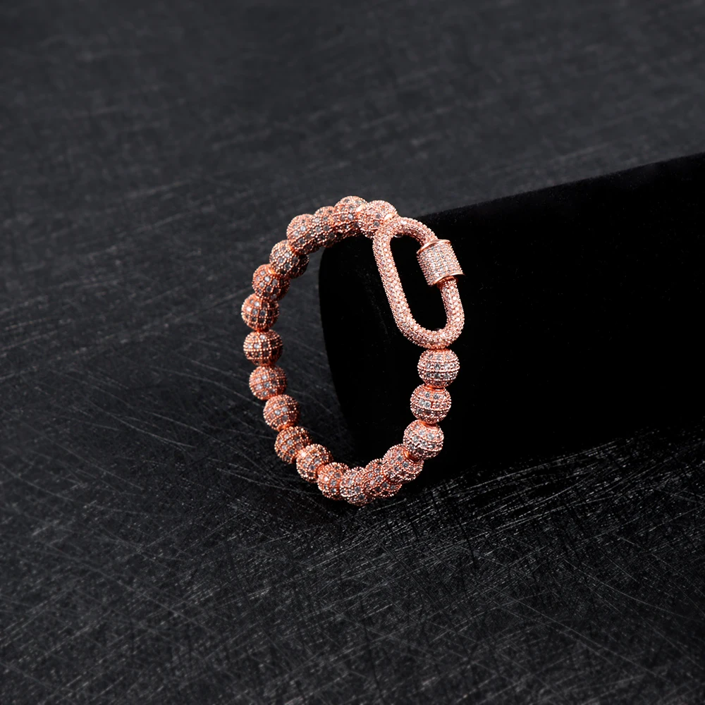 New Arrival Hip Hop Cubic Zirconia Carabiner Screw Clasp Bracelet Crystal CZ Oval Shape Screw Clasp Lock Carabiner Bracelets
New Arrival Hip Hop Cubic Zirconia Carabiner Screw Clasp Bracelet Crystal CZ Oval Shape Screw Clasp Lock Carabiner Bracelets