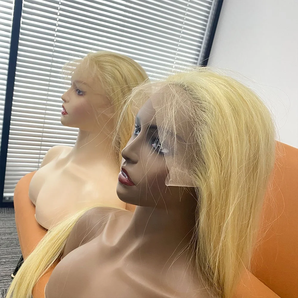 200 Density Raw Blonde 613 Full Lace Wig Transparent 100% Virgin Human Hair Lacefront Wig Human Hair Vendor
200 Density Raw Blonde 613 Full Lace Wig Transparent 100% Virgin Human Hair Lacefront Wig Human Hair Vendor