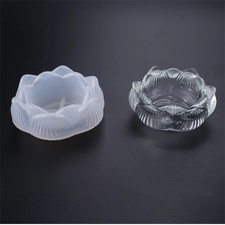 Wholesale Resin lotus shape candle holder mold 3d silicone lotus ashtray mold, Stock or customized
Wholesale Resin lotus shape candle holder mold 3d silicone lotus ashtray mold, Stock or customized