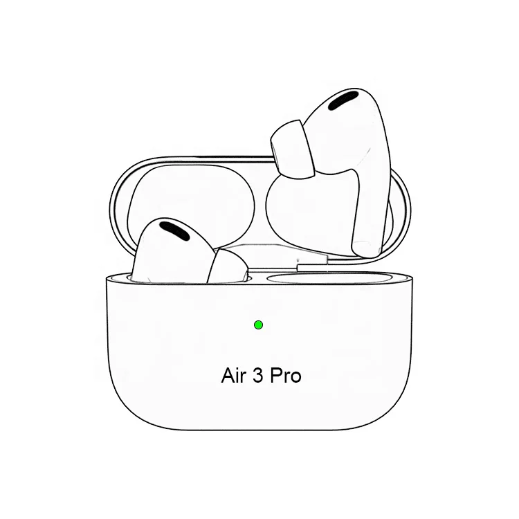 Original air pro 3 earphone 1562a Gen 3 air3 Wireless Earphone For airpodes pro, White
Original air pro 3 earphone 1562a Gen 3 air3 Wireless Earphone For airpodes pro, White